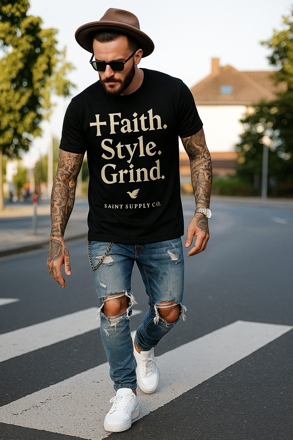 Faith. Style. Grind. – Saint Supply Co. Tee